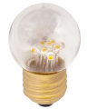 E27 Led-emitter - 230v-1 5w Led Tropfenform 45x70mm Mit 5+4 Led 80lm 2500k Kunststoffkolben Klar - E27